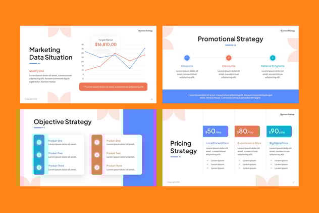 业务战略规划方案执行PPT模板 - PPT派