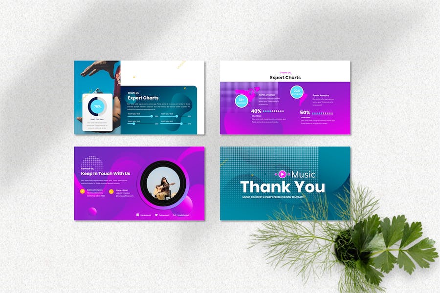 音乐工业产业发展讲述Keynote模板 - PPT派