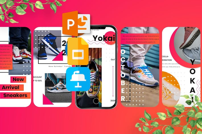 Instagram社交平台故事内容keynote模板 - PPT派