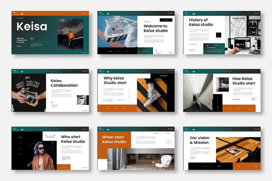 商务品牌形象展示推介Keynote模板 - PPT派