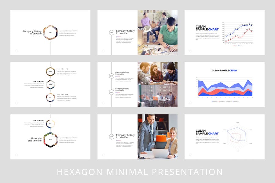 几何创意设计展示Keynote模板 - PPT派