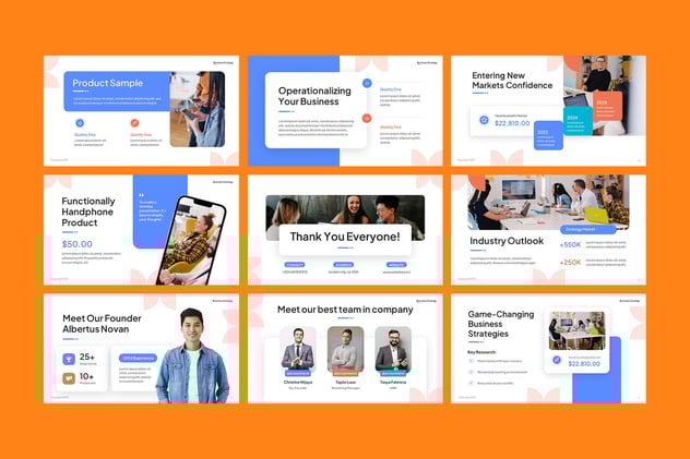 业务战略规划方案执行PPT模板 - PPT派