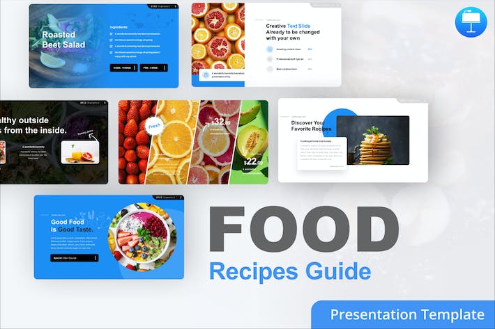 食品.食谱.指南.基调.模板- PPT派