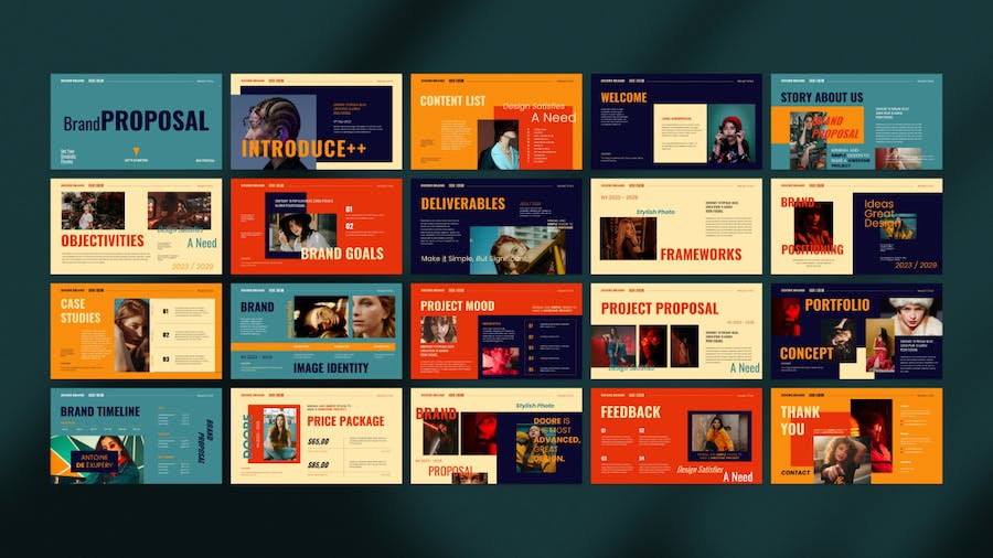 暗色系品牌建设项目提案Keynote主题演讲 - PPT派