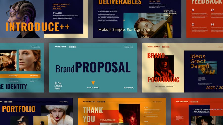 暗色系品牌建设项目提案Keynote主题演讲 - PPT派