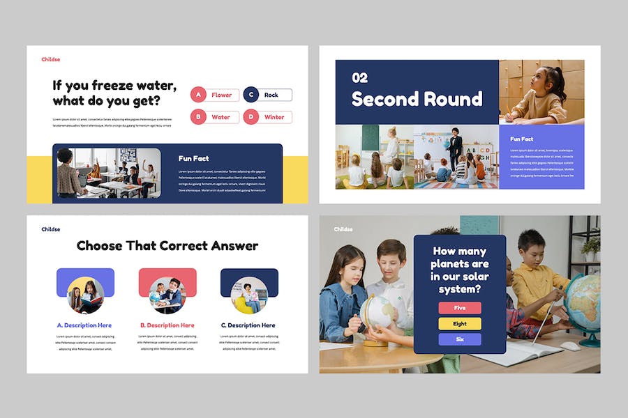 儿童教育培训课程内容设计PPT模板 - PPT派