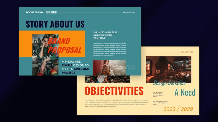 暗色系品牌建设项目提案Keynote主题演讲 - PPT派