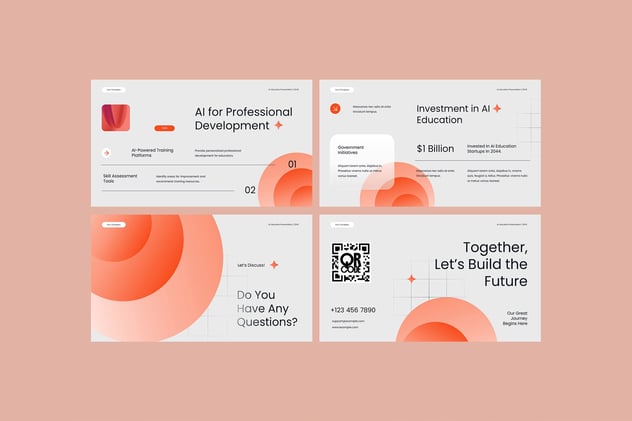 人工智能技术商业教育培训应用PPT模板 - PPT派