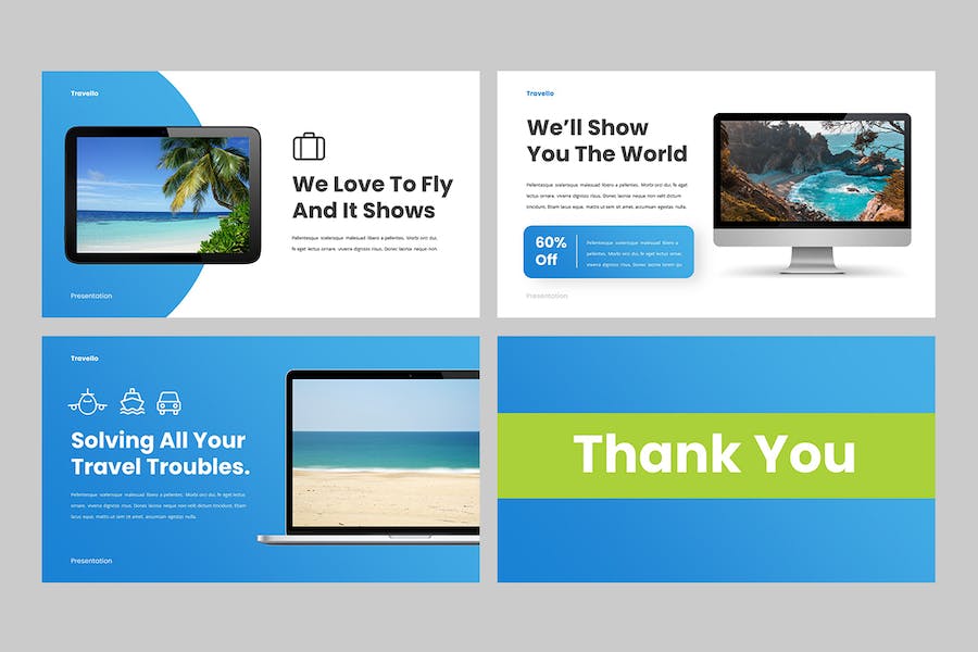 旅游代理服务讲述展示Keynote模板 - PPT派