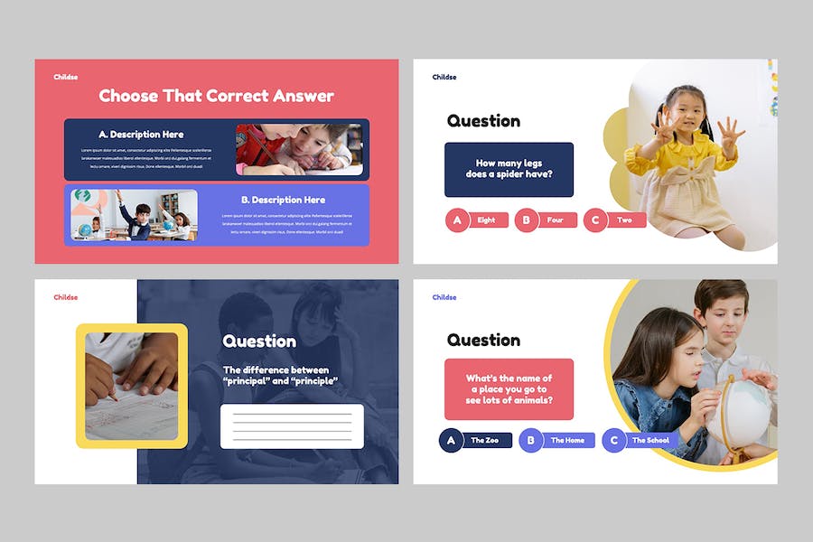 儿童教育培训课程内容设计PPT模板 - PPT派