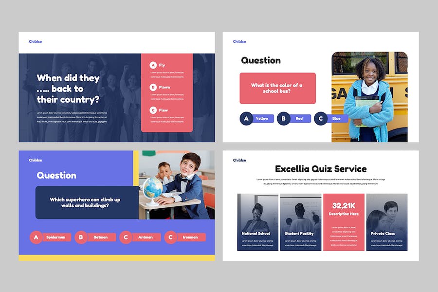 儿童教育培训课程内容设计PPT模板 - PPT派