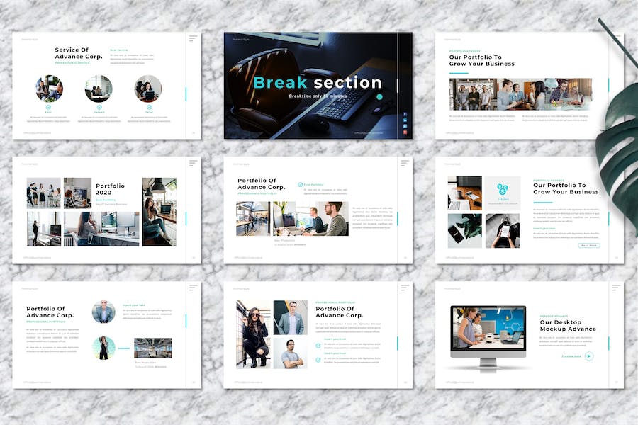 高端商务企业品牌推介方案PPT模板 - PPT派