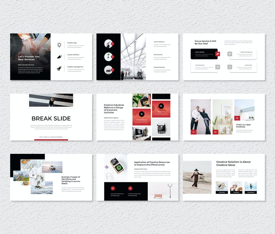 创意商务展示PPT模板 - PPT派