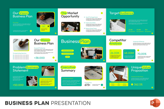 商业计划融资方案书PPT模板 - PPT派