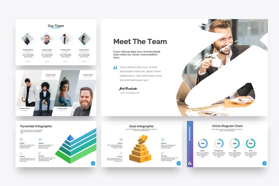 创业项目商业路演keynote演示模板 - PPT派