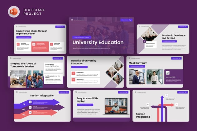 大学教育培训课程展示PPT模板 - PPT派