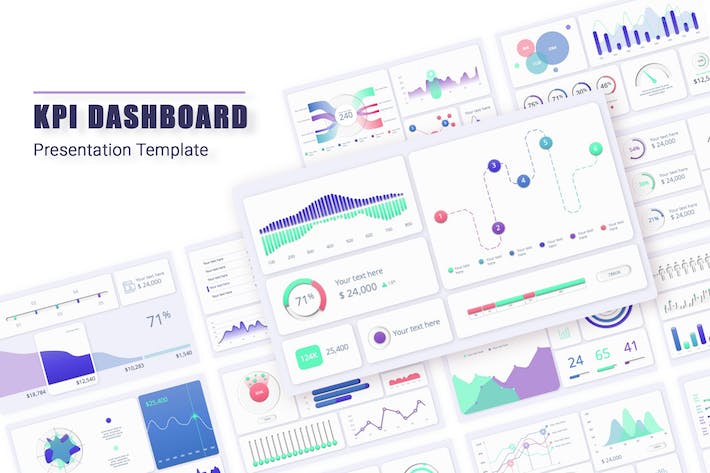 项目管理KPI绩效指标数据监控PPT模板 - PPT派