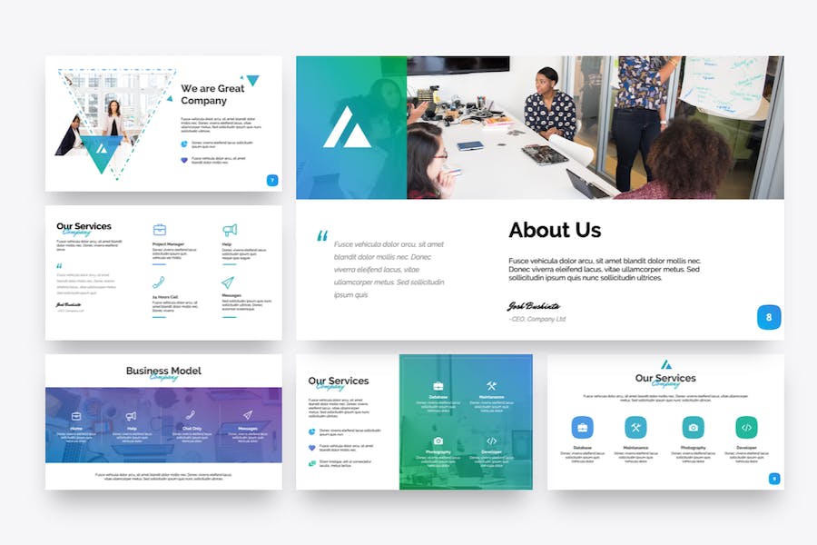 创业项目商业路演keynote演示模板 - PPT派