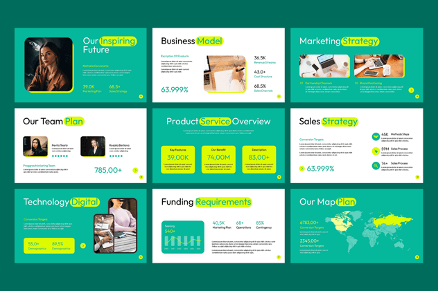 商业计划融资方案书PPT模板 - PPT派