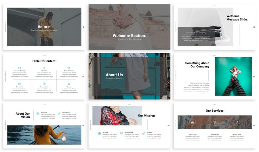 蓝色简约商务企业宣传PPT模板 - PPT派