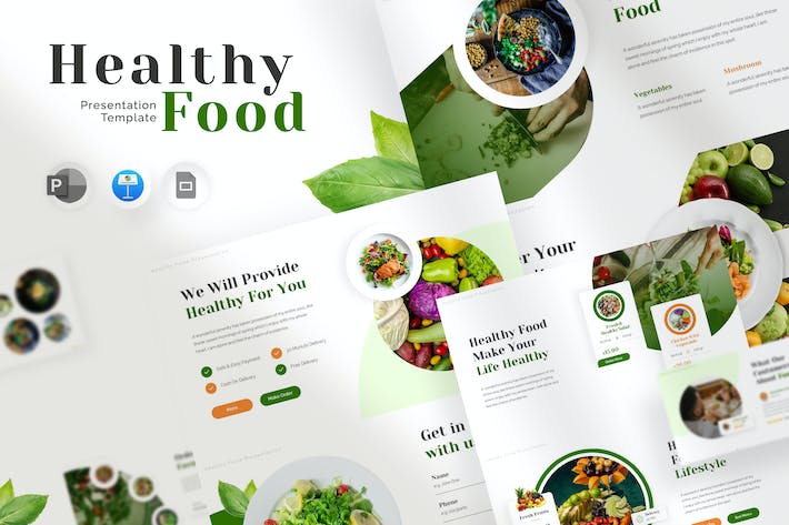 健康食品营养推广宣传Keynote模板 - PPT派
