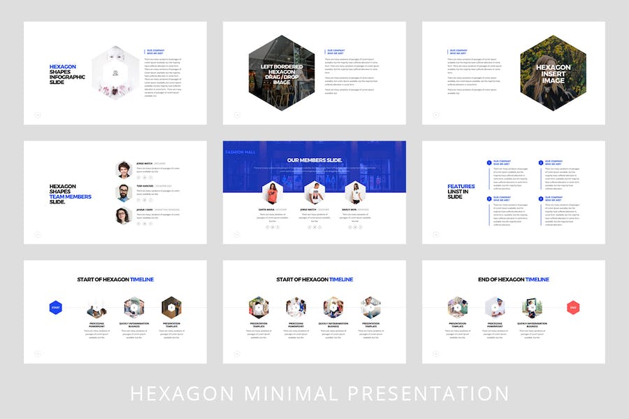 几何创意设计展示Keynote模板 - PPT派