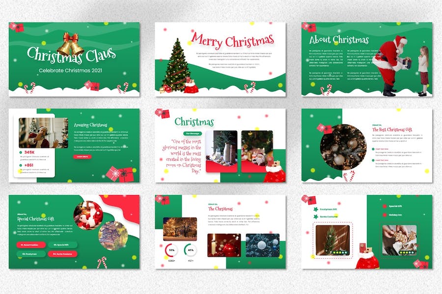 圣诞老人主题演讲方案Keynote模板 Retry - PPT派