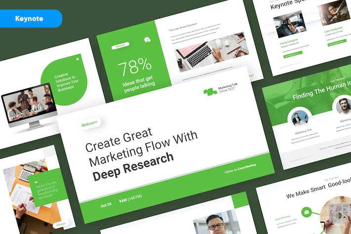 专业在线网络研讨会Keynote演示模板 - PPT派