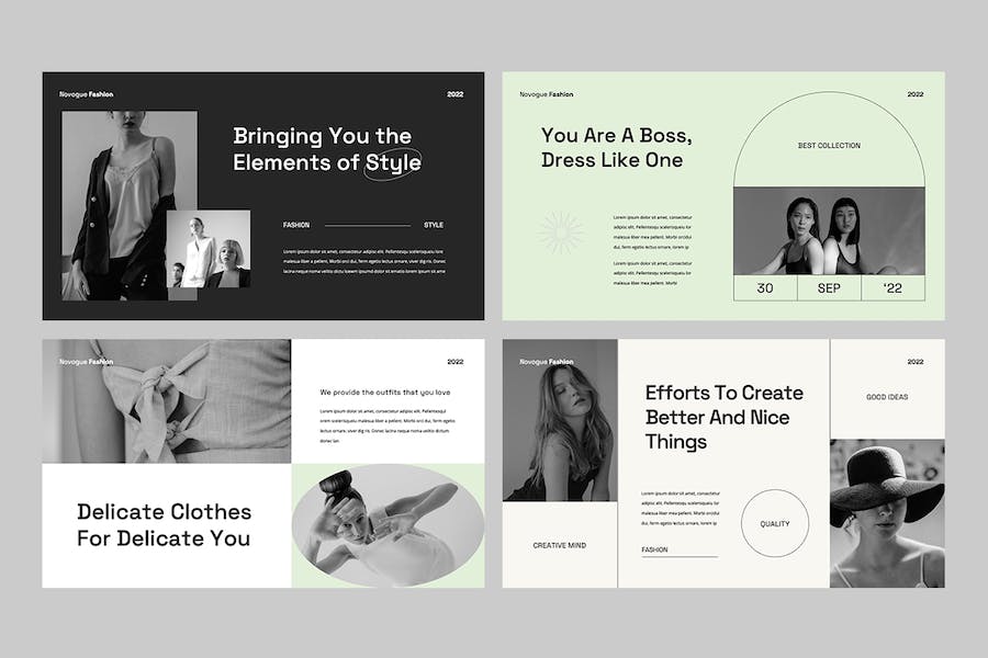 高级灰时尚品牌产品发布会Keynote模板 - PPT派