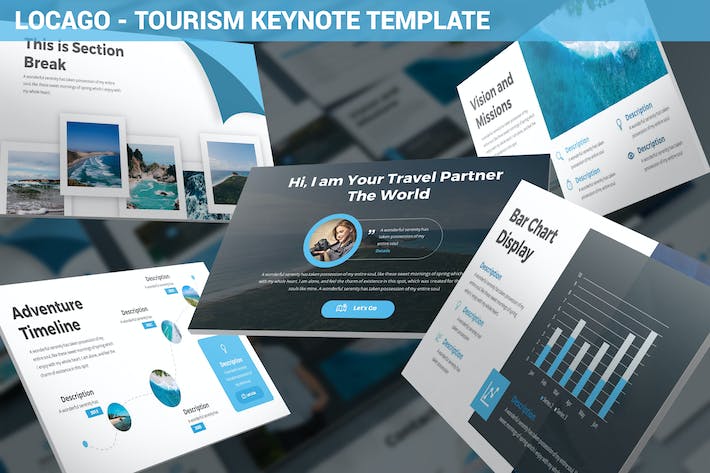 旅游景点品牌推广宣传Keynote模板 - PPT派