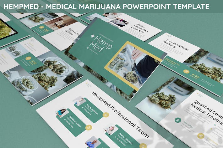 医学医疗医用大麻项目分析研究报告通用PPT模板- PPT派