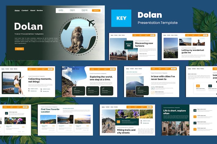 专业多用途旅游行业Keynote演示模板 - PPT派