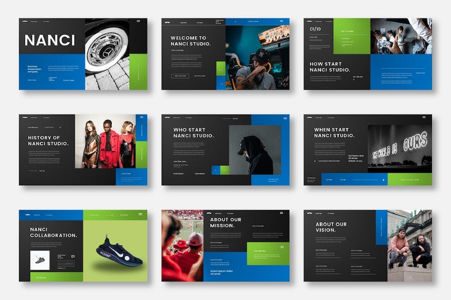 深色创意品牌策划方案Keynote模板 - PPT派