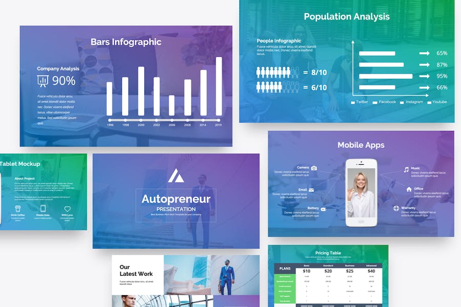 创业项目商业路演keynote演示模板 - PPT派