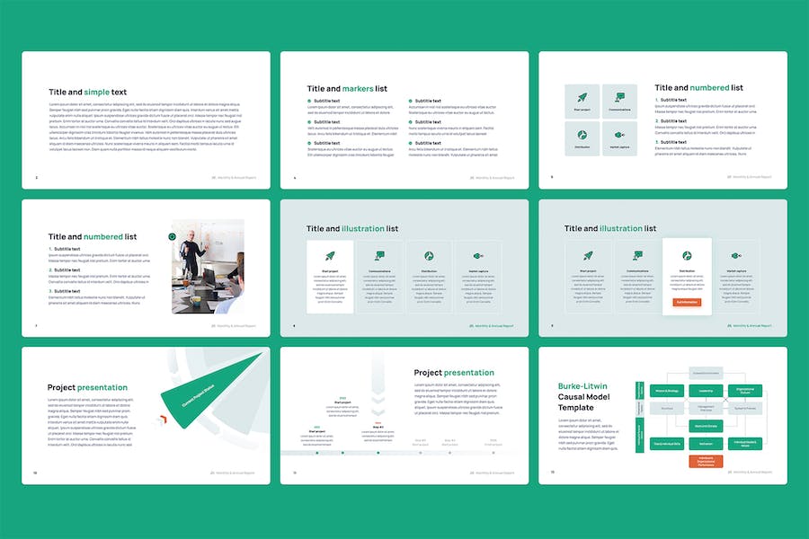 月度年度财务报告PPT模板 - PPT派
