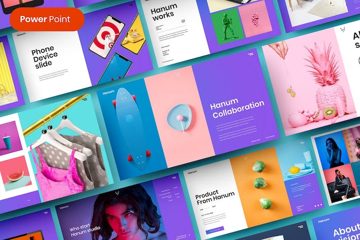 时尚现代商务企业品牌形象推广PPT模板 - PPT派