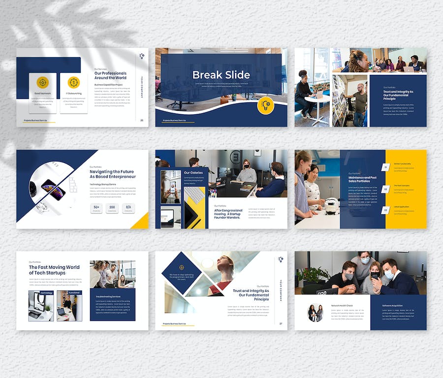 创意商务项目策划展示PPT模板 - PPT派