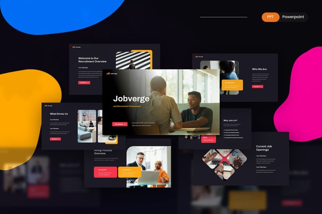 职位招聘人才招募宣传PPT模板 - PPT派