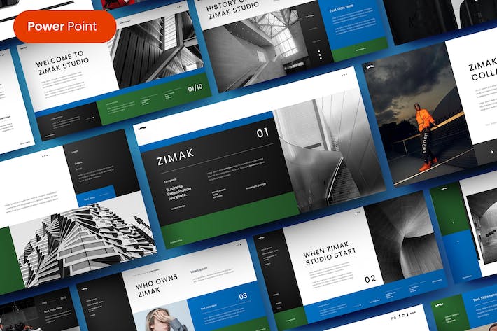 蓝色现代企业商业提案PPT模板 - PPT派