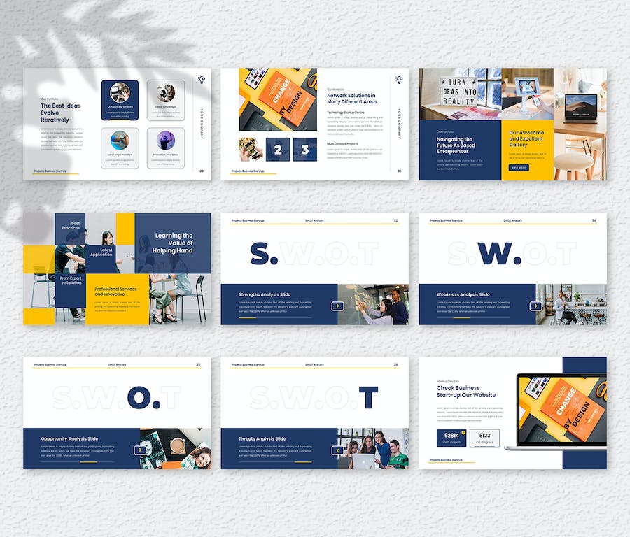 创意商务项目策划展示PPT模板 - PPT派