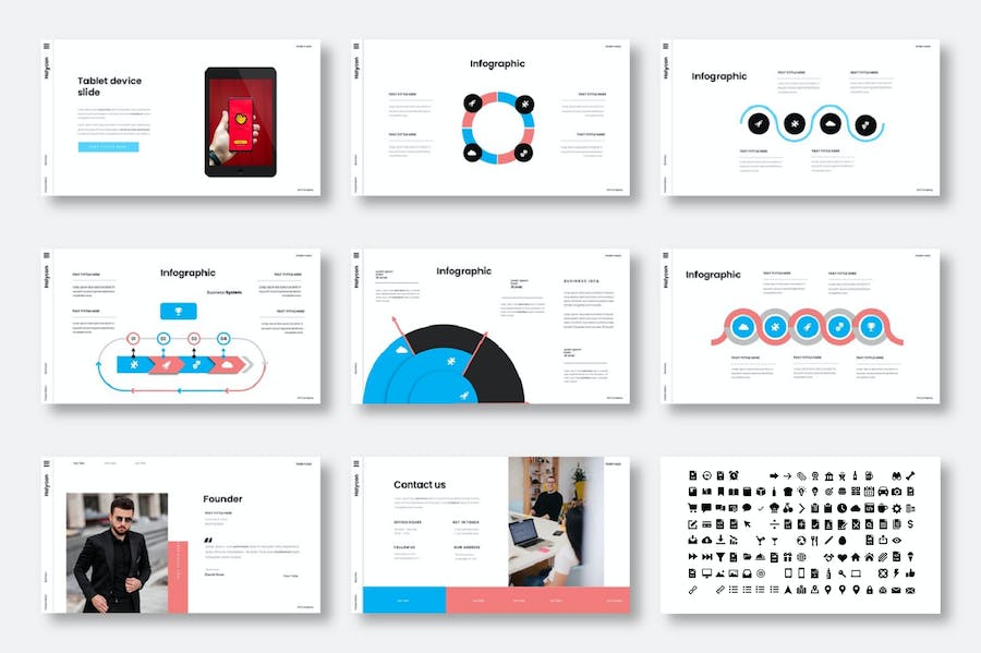 商业品牌推广营销策略Keynote模板 - PPT派