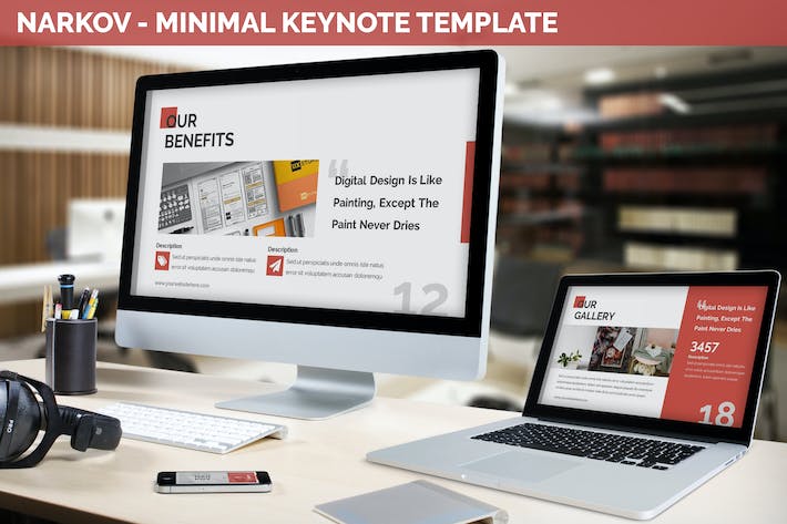 极简主义风格商务展示Keynote模板 - PPT派