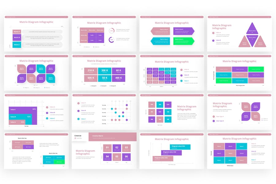 Matrix-diagram-professional-powerpoint-template - PPT派