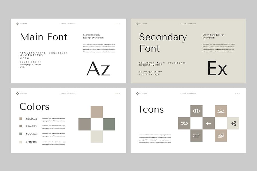 品牌形象宣传指南展示PPT模板 - PPT派