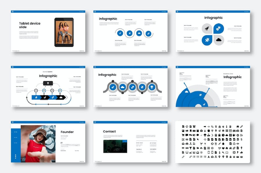 商业企业组织结构介绍展示Keynote模板 - PPT派