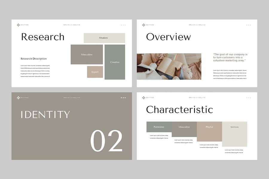 品牌形象宣传指南展示PPT模板 - PPT派