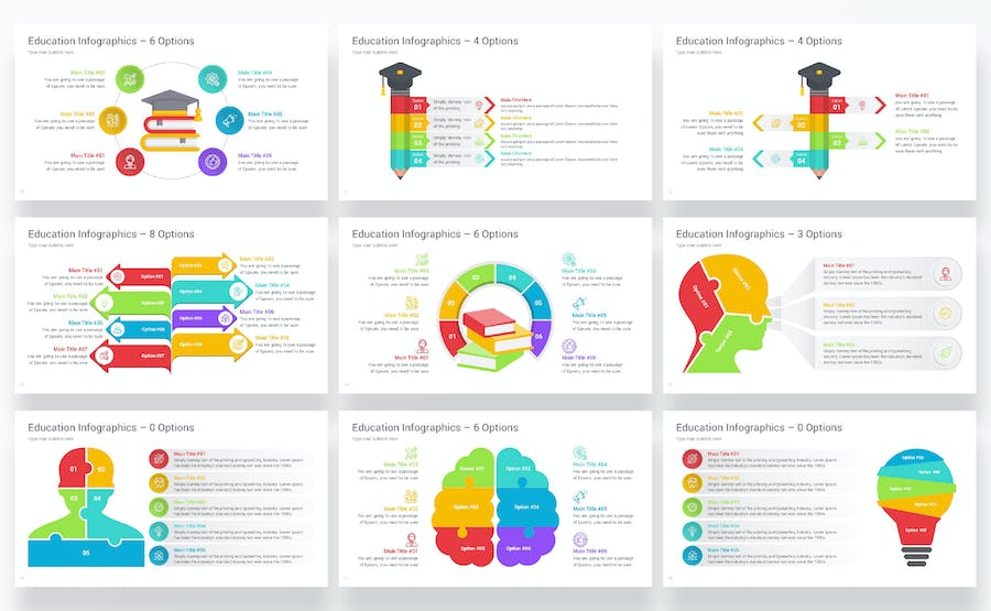 教育信息图表知识传播Keynote模板 - PPT派