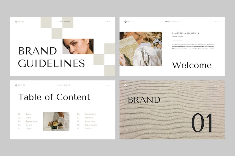 品牌形象宣传指南展示PPT模板 - PPT派