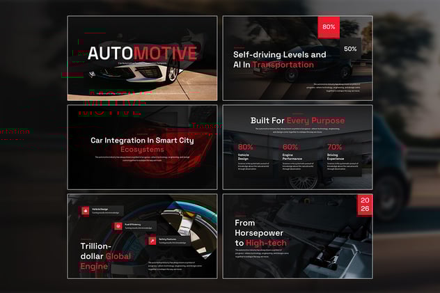 视觉差立体动画PPT模板 - PPT派