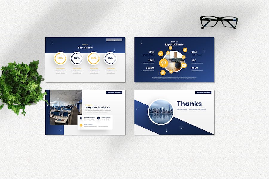 公司年度财务报告总结Keynote模板 - PPT派